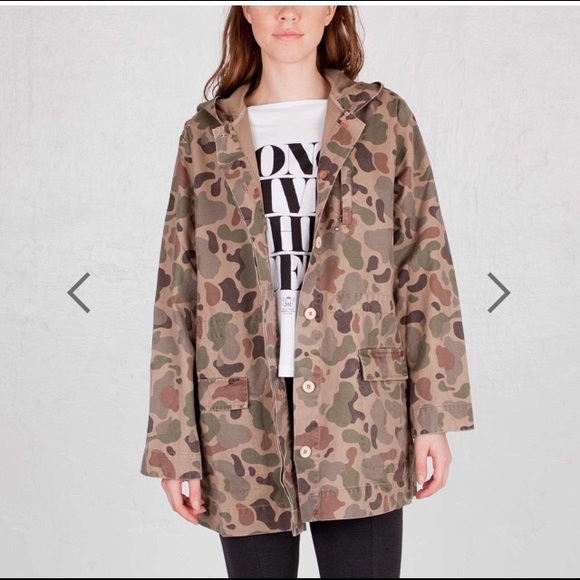 Wood Wood Camo Kate Jacket Small Hooded Light - Picture 8 of 8